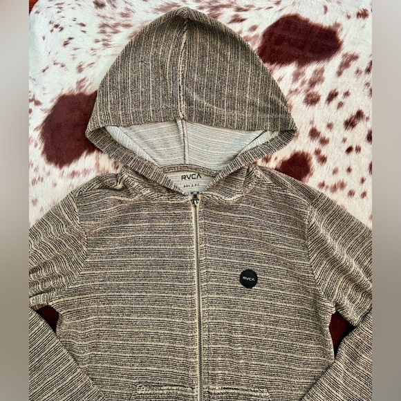 RVCA zip up hooded sweatshirt, NWT, size medium boys. - Picture 5 of 5